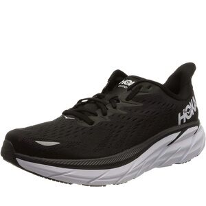 Hoka Men's Black and White Athletic Shoes